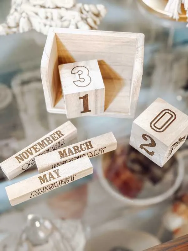 Spring Refresh Sale Wooden Block Calendars 🌸